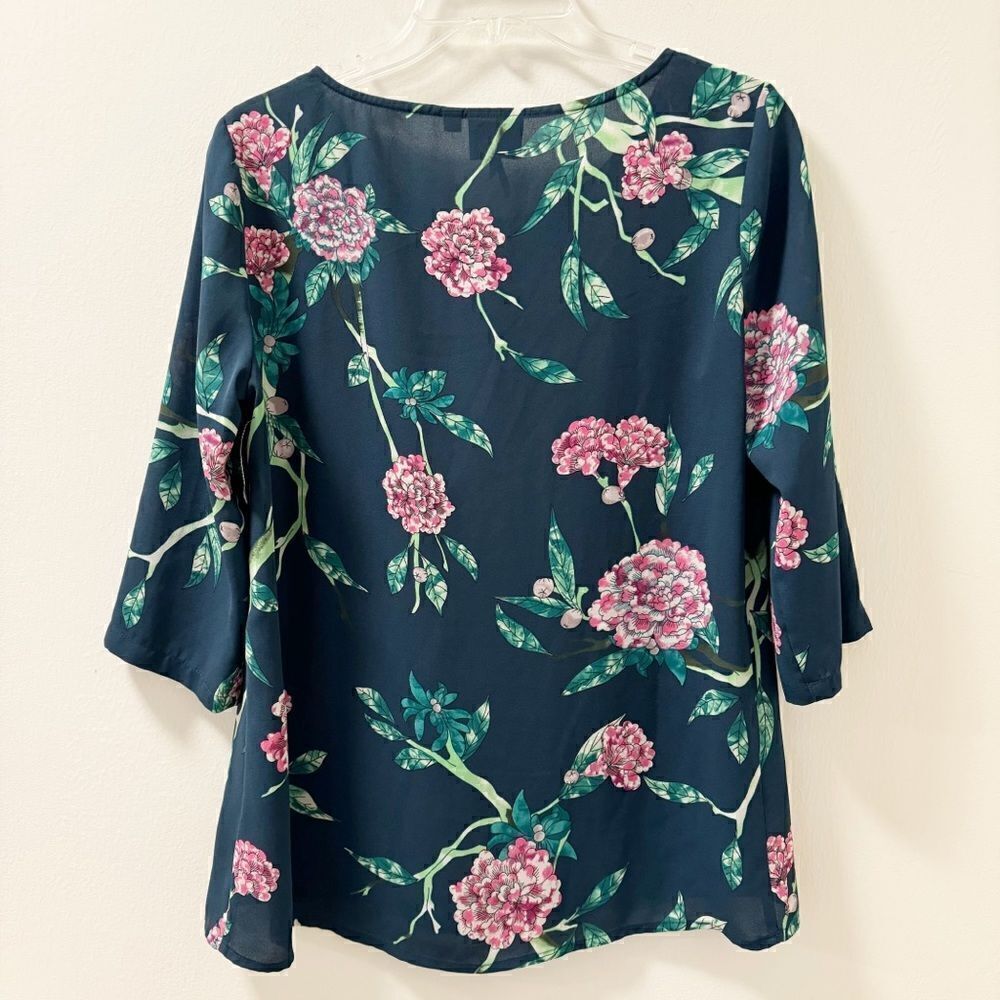 Anthropologie HD in Paris Eira Floral Blouse - Size 4 - Picture 3 of 5